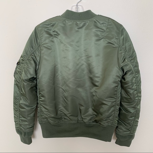 Alpha Industries MA-1 Bomber Jacket W in Sage Green - Picture 6 of 15